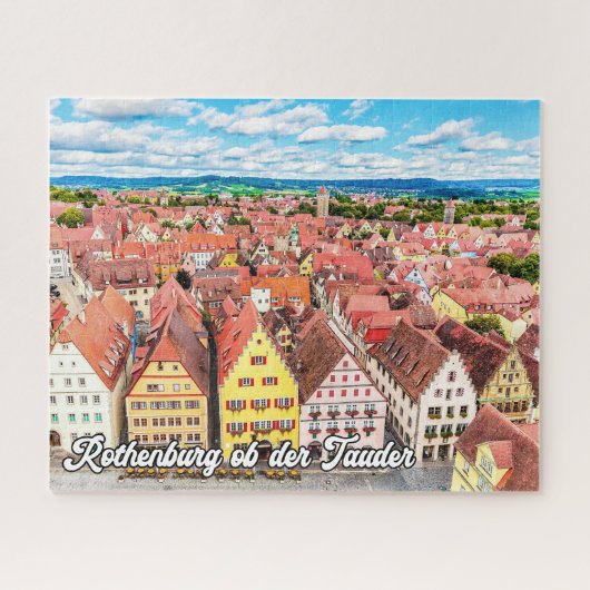 Puzzle Rothenburg ob der Tauber, Allemagne (Horizontal)