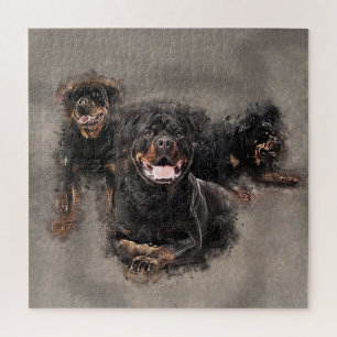 Puzzle Rottweiler - art numérique de Metzgerhund