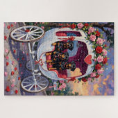 Puzzle Rottweiler Dog Valentine's Day (Horizontal)