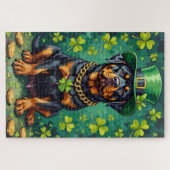 Puzzle Rottweiler Saint-Patrick Chanceux (Horizontal)