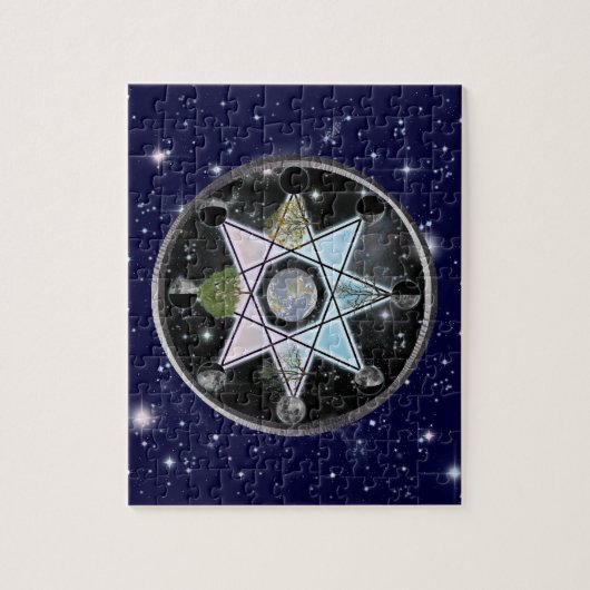 Puzzle Roue de l'année Octagram (Vertical)