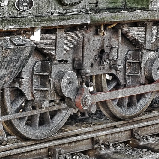 PUZZLE ROUES DE TRAIN À VAPEUR