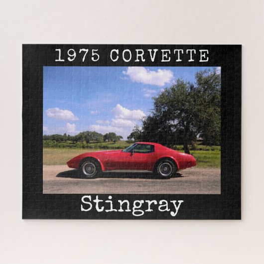 Puzzle rouge 1975 Corvette Stingray (Horizontal)