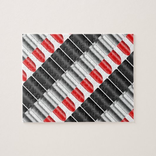 Puzzle Rouge à lèvres rouge (Horizontal)