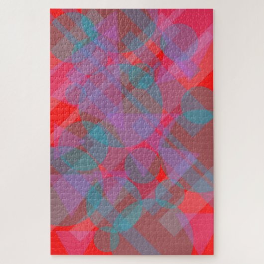 Puzzle Rouge Abstrait moderne 002 (Vertical)