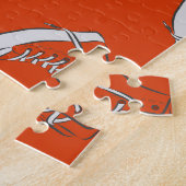 Puzzle Rouge basket : impression Vintage sans fil (Côté)