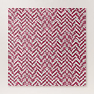 Puzzle Rouge blanc cristallin Plaid : Tweeter Tartan