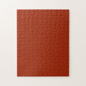 Puzzle Rouge brûlé - (couleur solide) (Vertical)