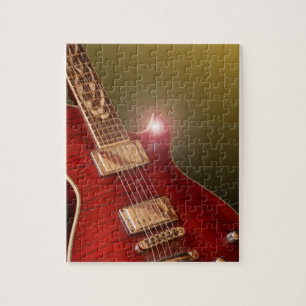 puzzle rouge de guitare