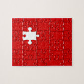puzzle rouge de puzzle denteux (Horizontal)