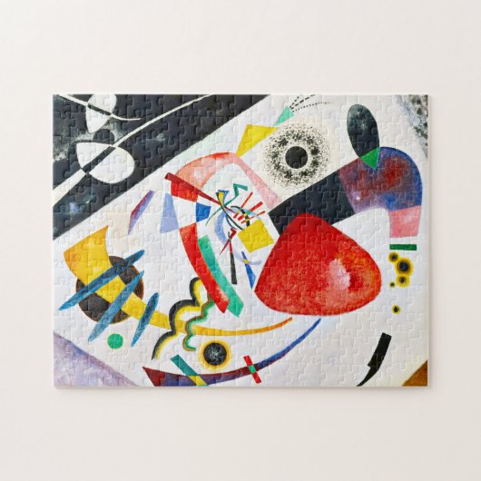 Puzzle rouge de tache de Kandinsky (Horizontal)