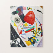 Puzzle rouge de tache de Kandinsky (Vertical)