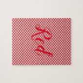 Puzzle rouge et blanc (Horizontal)