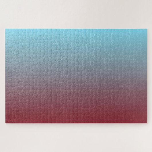 Puzzle Rouge foncé à bleu clair lisse Dégradé horizontal (Horizontal)