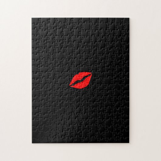 Puzzle Rouge noir solide lèvres Lipstick Kiss difficile d (Vertical)