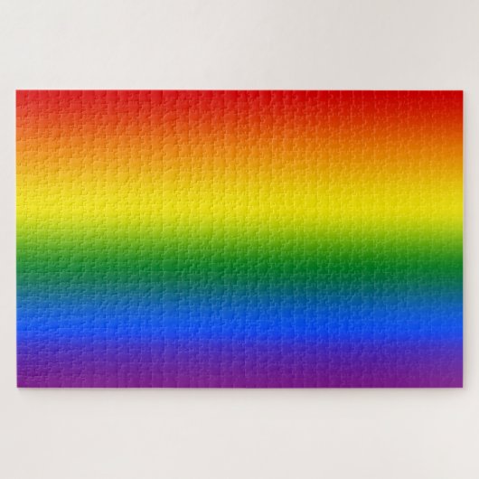 Puzzle Rouge orange jaune vert bleu violet arc-en-ciel Om (Horizontal)