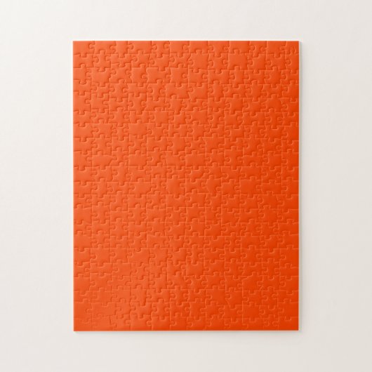 Puzzle Rouge orange uni noir (Vertical)