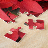 Puzzle Rouge Poinsettias II Noël Fête Florale (Côté)