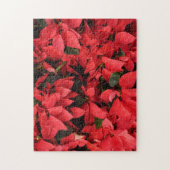 Puzzle Rouge Poinsettias II Noël Fête Florale (Vertical)