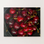 Puzzle Rouge Ripe Sweet Cerises Berries Fruit alimentaire (Horizontal)