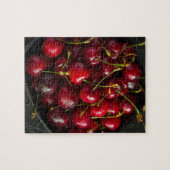 Puzzle Rouge Ripe Sweet Cerises Berries Fruit alimentaire (Horizontal)