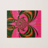 Puzzle Rouge Rose Chaud Doré Vert (Horizontal)