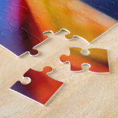 Puzzle Rouge Sakura bleu ciel (Côté)