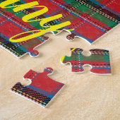Puzzle rouge vert noir (Côté)