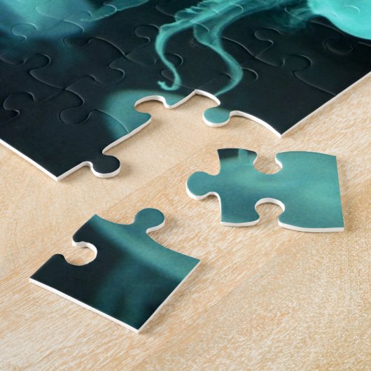 Puzzle rougeoyer de méduses (Côté)