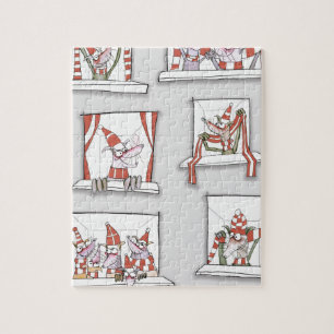 Puzzle rouges de jour de match de chienchien