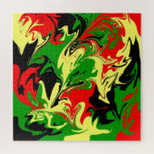 Puzzle Rouges, Jaunes, Noires et Vertes (Horizontal)