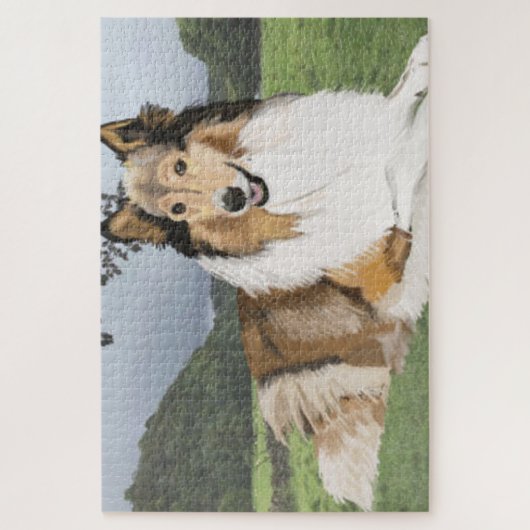 Puzzle Rough Collie (Vertical)