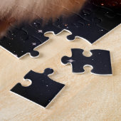 Puzzle Rough Collie avec l'Arrière - plan spatial (Côté)