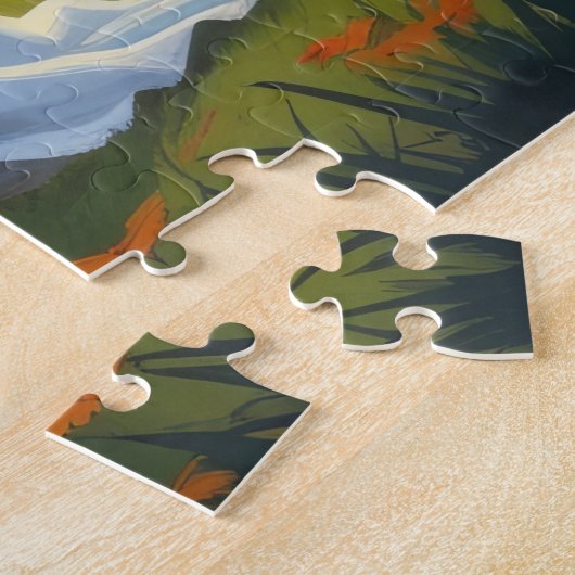 Puzzle Rough Collie Chiens Citrouille Halloween Funny (Côté)