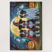 Puzzle Rough Collie Chiens Citrouille Halloween Funny (Vertical)
