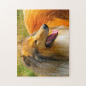 Puzzle Rough Collie Dog Jigsaws. (Vertical)
