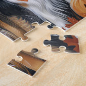 Puzzle Rough Collie Halloween Épouvantable (Côté)