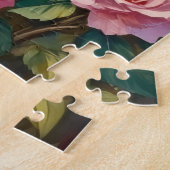 Puzzle Rough Collie Rose Meadow Art (Côté)