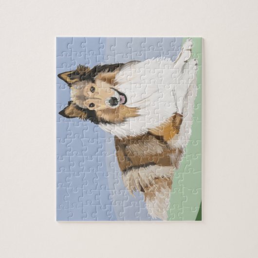 Puzzle Rough, Long Haired Collie (Vertical)