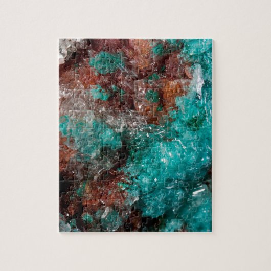 Puzzle Rouille et quartz foncés de Teal (Vertical)