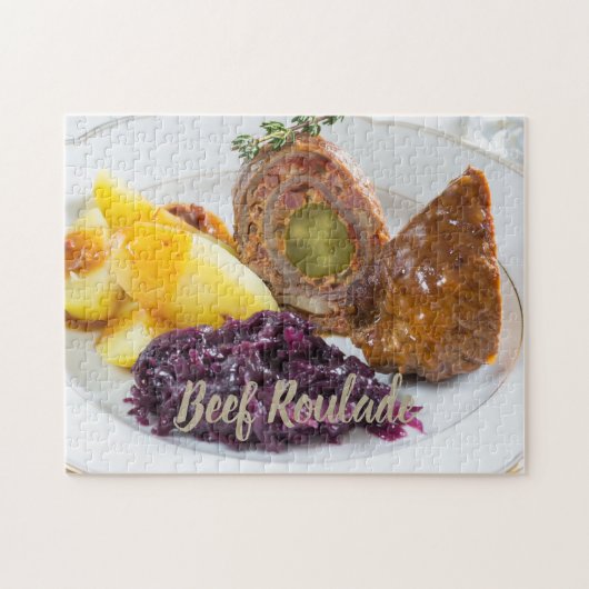 Puzzle Roulade de boeuf avec pommes de terre et cuisine d (Horizontal)