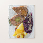 Puzzle Roulade de boeuf avec pommes de terre et cuisine d (Vertical)