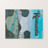 Puzzle Roumanie Vintage affiche de voyage (Horizontal)