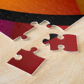 Puzzle Round and Psychedelic Colorful Modern Fractal Art (Côté)