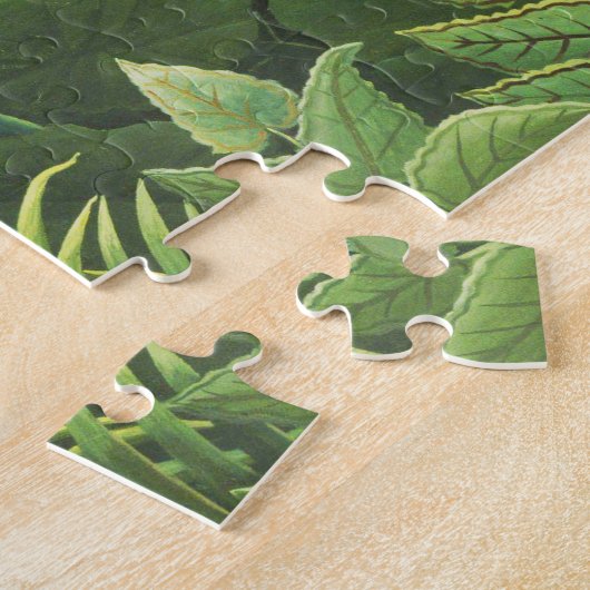 Puzzle Rousseau Jungle Tropical Lion Art Imprimer Botaniq (Côté)