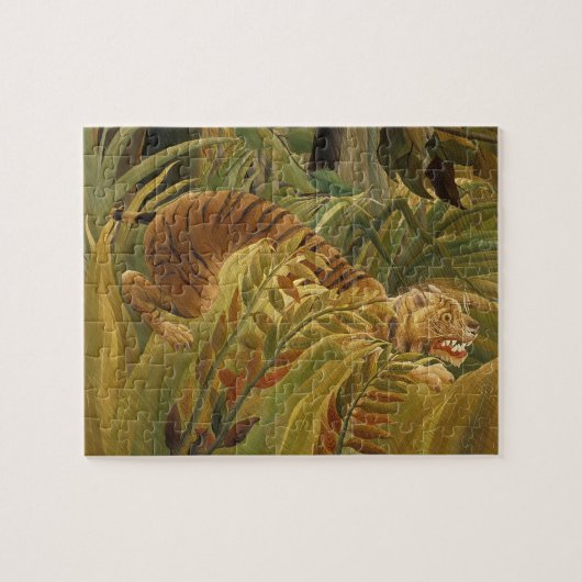 Puzzle Rousseau Jungle Tropical Tiger Art (Horizontal)