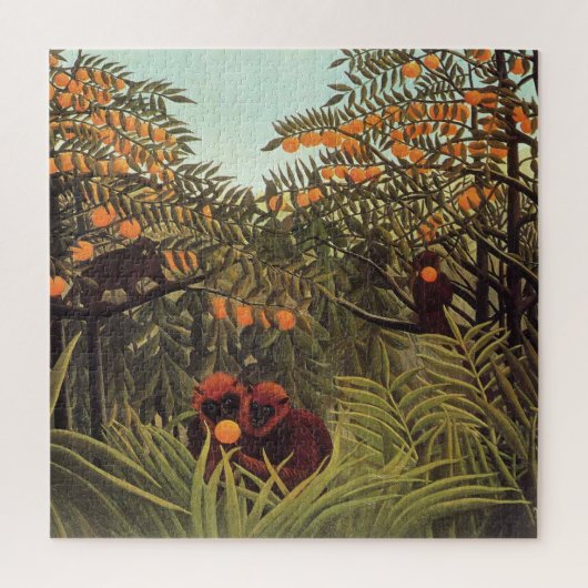 Puzzle Rousseau - Les Singes dans la Grove Orange (Vertical)