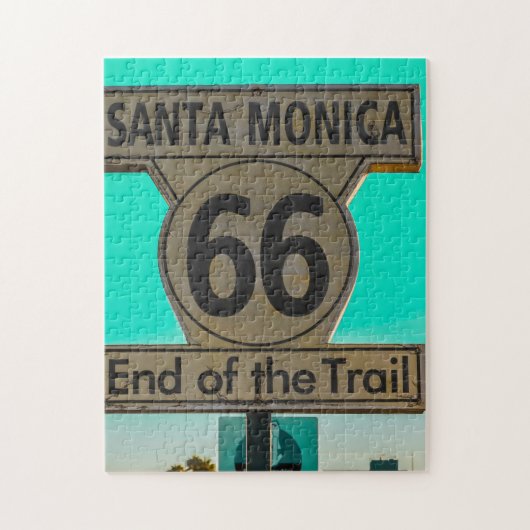 Puzzle Route 66 Santa Monica. (Vertical)