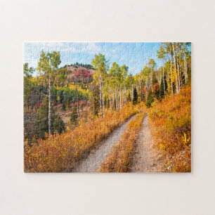 Puzzle Route à travers les couleurs d'automne