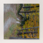 Puzzle Route de campagne en automne (Horizontal)